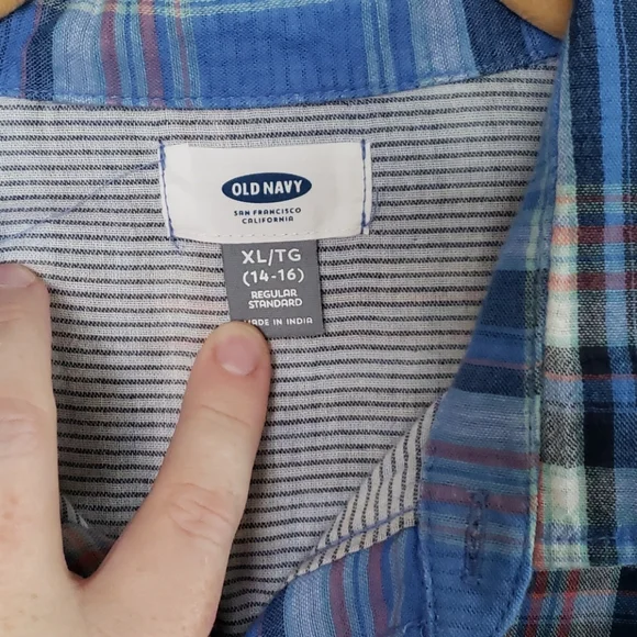 Plaid Buttom Up - Picture 2 of 3